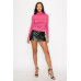 Mock Neck Ruched Solid Top
