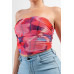 Mesh Print Top