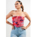 Mesh Print Top