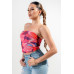 Mesh Print Top