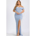 Plus Off Shoulder Party Maxi Dress