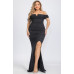 Plus Off Shoulder Party Maxi Dress - CC-59448b