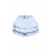 Plus Size Solid Ruffled Shorts