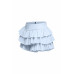 Plus Size Solid Ruffled Shorts