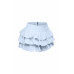 Plus Size Solid Ruffled Shorts