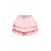 Plus Size Solid Ruffled Shorts