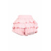 Plus Size Solid Ruffled Shorts