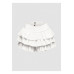 Plus Size Solid Ruffled Shorts