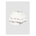 Plus Size Solid Ruffled Shorts