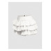 Plus Size Solid Ruffled Shorts