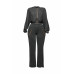 Zipper Closure Hoodie Jacket & Pants Set
