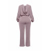 Zipper Closure Hoodie Jacket & Pants Set