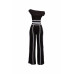 Color Contrast Detailed Off Shoulder Set
