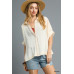 Fresh Flair Scallop Trim Blouse