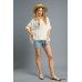 Fresh Flair Scallop Trim Blouse