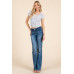 Short Sleeve Scoop Neck Bow Top