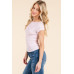 Boat Neck Striped Tee