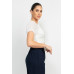 Back Shirred Ruffled Lace-up Crop Top