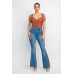 Shirred Mesh Sleeve Bodysuit