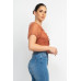 Shirred Mesh Sleeve Bodysuit