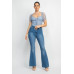 Shirred Mesh Sleeve Bodysuit