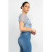 Shirred Mesh Sleeve Bodysuit