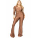 Plus Satin 3/4 Sleeve Wide Leg 2 Piece Set