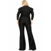 Plus Satin 3/4 Sleeve Wide Leg 2 Piece Set