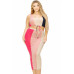 Plus Sleeveless Color Block 2 Piece Skirt Set