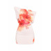 Plus Size Large Flower Printed Draped Mini Dress