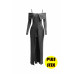 Plus Size Long Length Top & Skirt Leggings Set