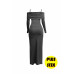 Plus Size Long Length Top & Skirt Leggings Set