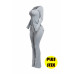 Plus Size Ribbed Pant Set With Slit Detail