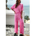 Two Piece Random Printed Short Sleeve Fit Set