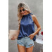 Satin Leopard Halter Tank Spaghetti Strap Cami Shi