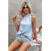 Satin Leopard Halter Tank Spaghetti Strap Cami Shi