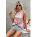 Satin Leopard Halter Tank Spaghetti Strap Cami Shi