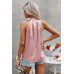Satin Leopard Halter Tank Spaghetti Strap Cami Shi