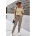 Two Pieces Leopard Print Shirt And Pant Sets
