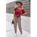 Two Pieces Leopard Print Shirt And Pant Sets