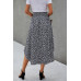 Shirred Waist Asymmetrical Hem Flared Skirt
