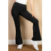High Waist Side Pocket Flare Leggings