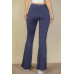High Waist Side Pocket Flare Leggings