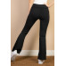 High Waist Side Pocket Flare Leggings