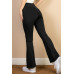 High Waist Side Pocket Flare Leggings