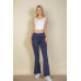High Waist Side Pocket Flare Leggings