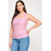 Plus Halter Tie Crinkle Knit Top