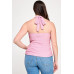 Plus Halter Tie Crinkle Knit Top