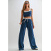 Drawstring Lounge Pants & Crop Top Set