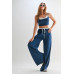Drawstring Lounge Pants & Crop Top Set